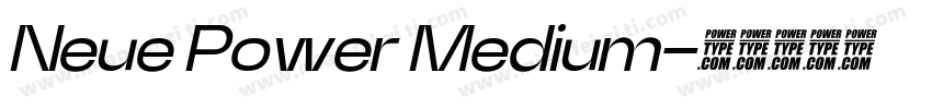 Neue Power Medium字体转换